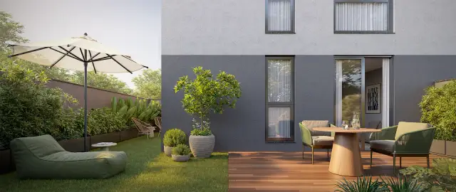 Aura – Apartamento garden – área externa