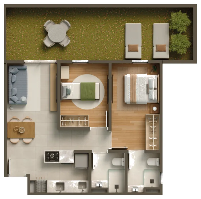 Aura – Tipo 1 · com garden