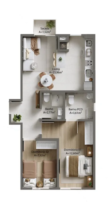 Visio Home – Tipologia 1 · PCD