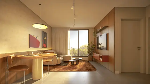 Viva Urban – Apartamento – living e cozinha