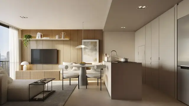 Vivanti – Apartamento – estar e cozinha
